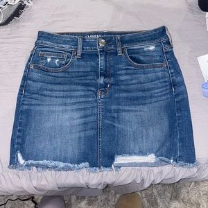Size 8 American Eagle Denim Mini Skirt